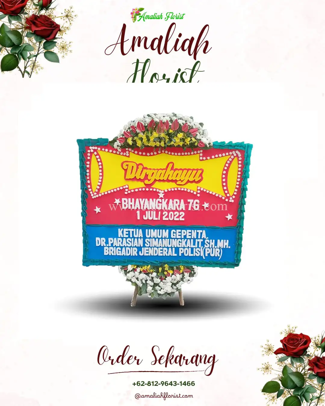 Papan Bunga HUT Ulang Tahun Babussalam